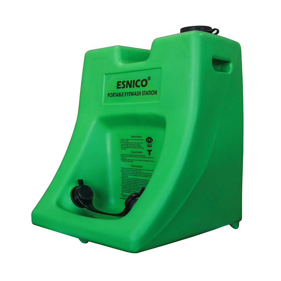 Portable Eyewash Station, Green 16Gal