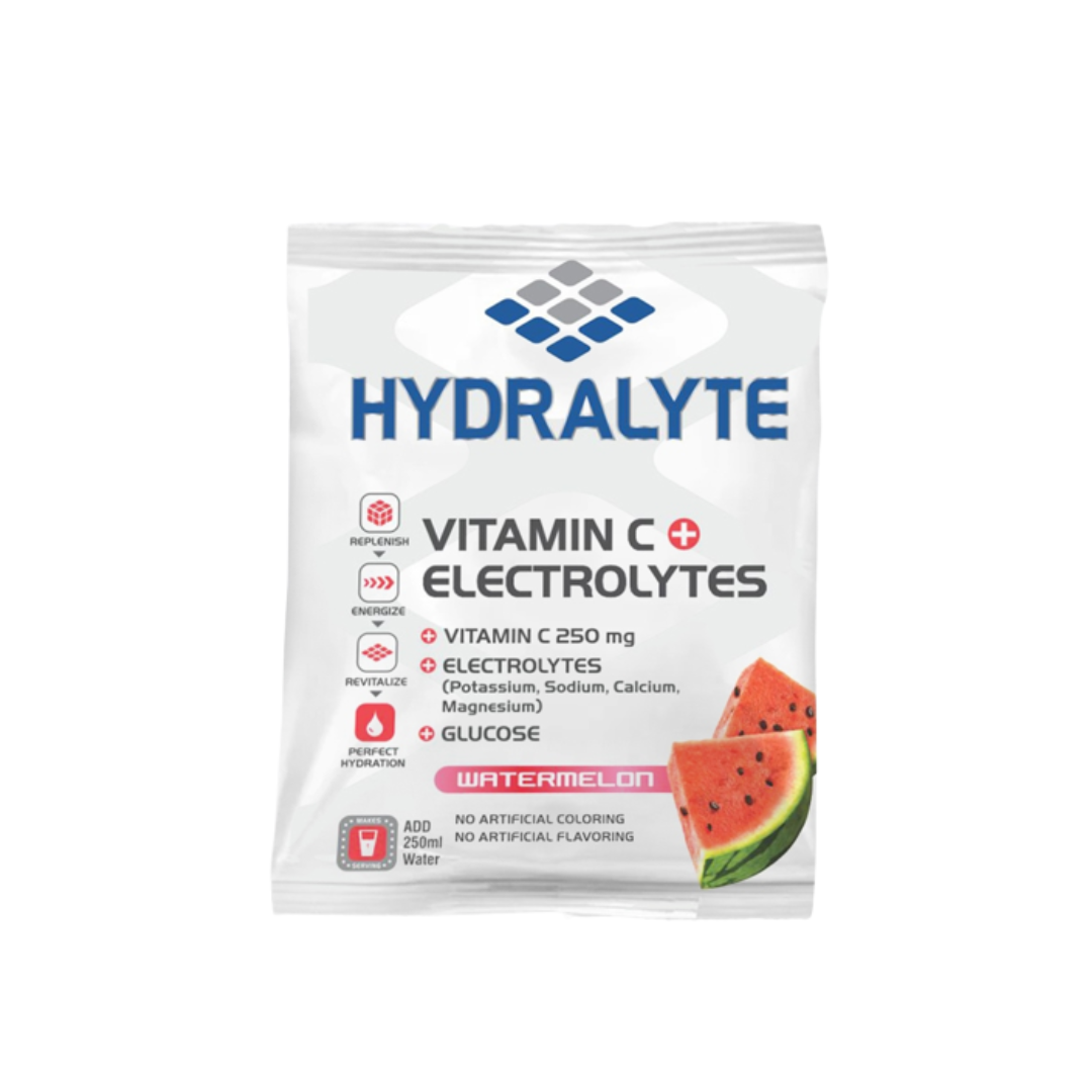 Hydralyte Watermelon hydration drink sachets for summer heat